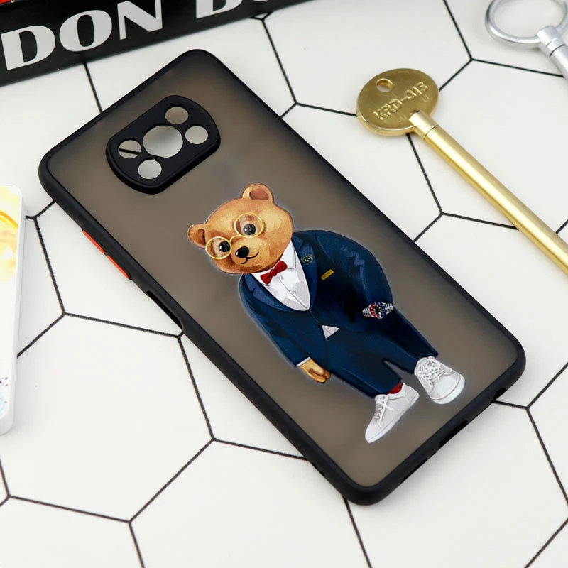 قاب PC مات محافظ لنزدار طرحدار Xiaomi Poco X3