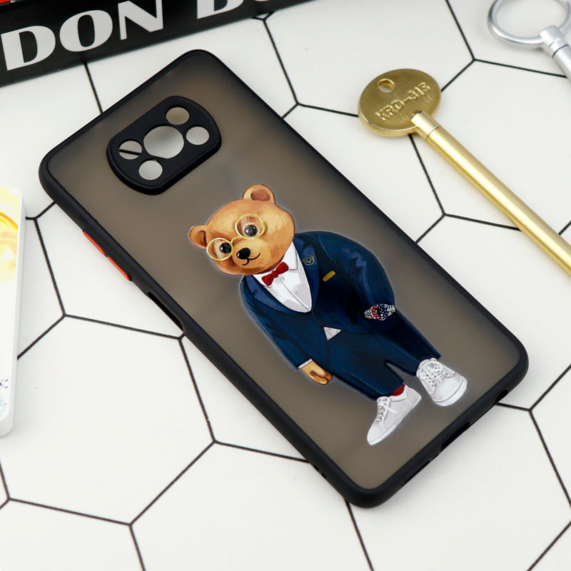 قاب PC مات محافظ لنزدار طرحدار Xiaomi Poco X3