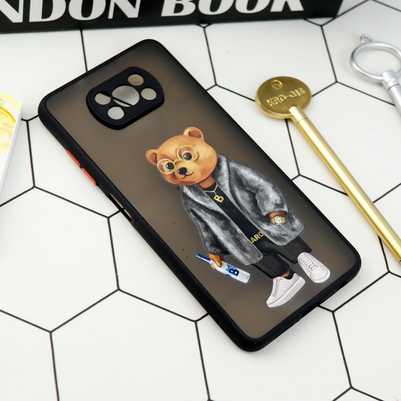 قاب PC مات محافظ لنزدار طرحدار Xiaomi Poco X3