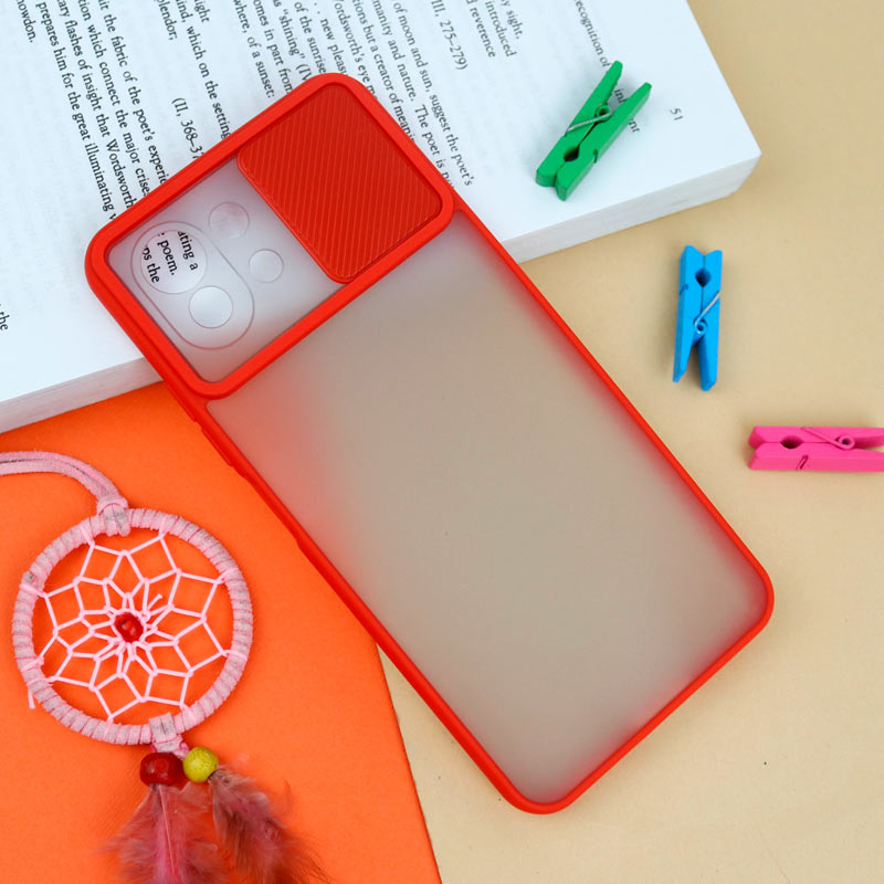 قاب PC مات محافظ لنز دار کشویی Xiaomi Redmi 11 Lite