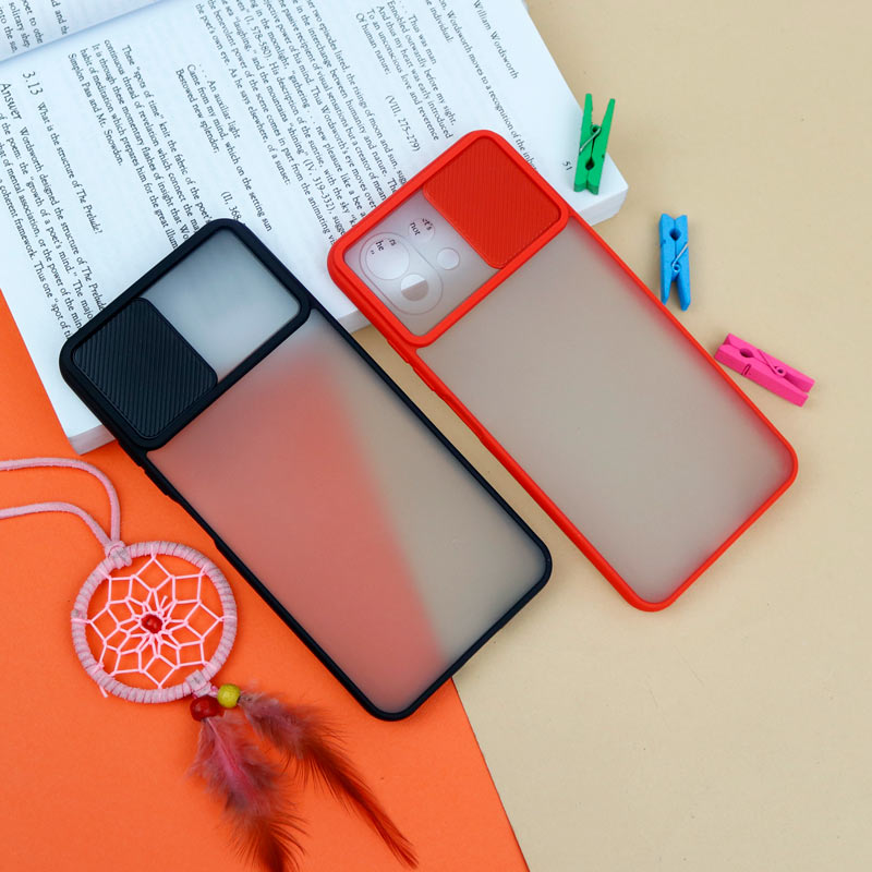قاب PC مات محافظ لنز دار کشویی Xiaomi Redmi 11 Lite
