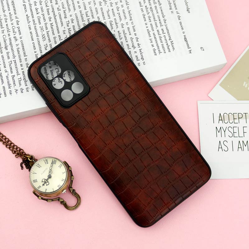 قاب محافظ لنزدار چرمی کروکودیل Xiaomi Redmi 10
