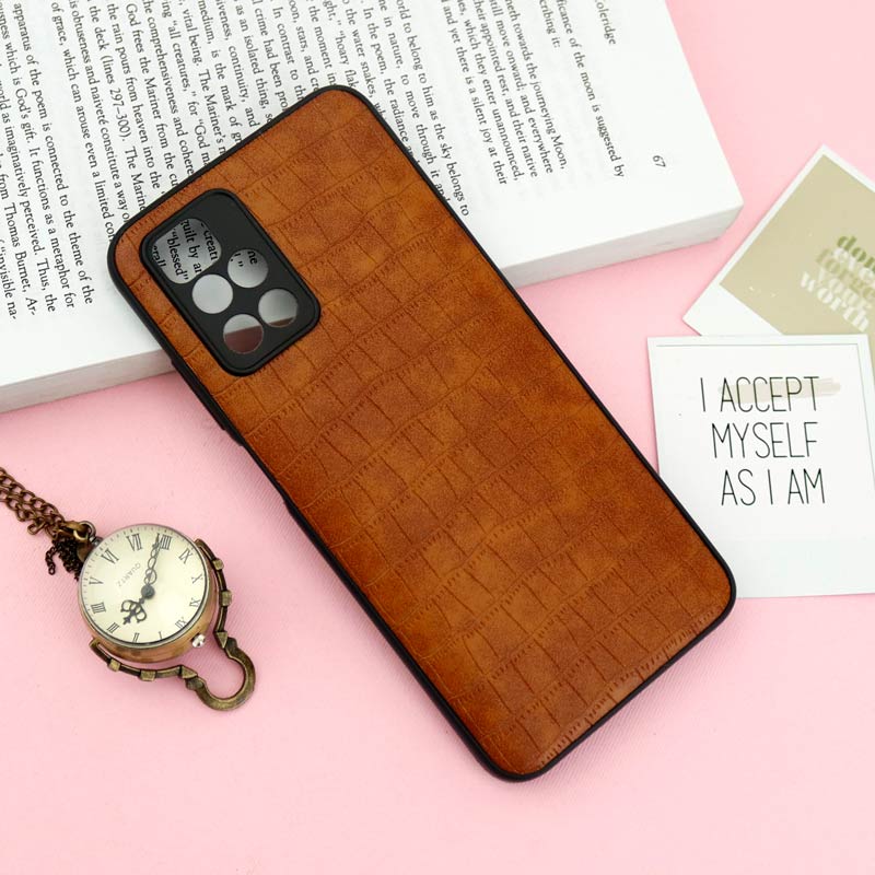 قاب محافظ لنزدار چرمی کروکودیل Xiaomi Redmi 10