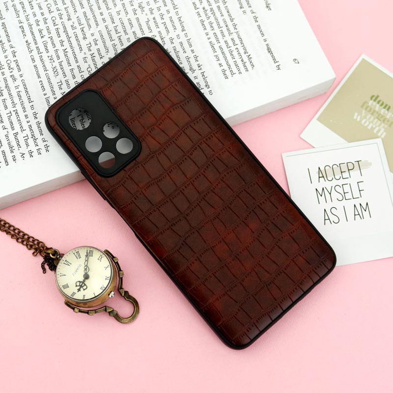 قاب محافظ لنزدار چرمی کروکودیل Xiaomi Poco M4 Pro