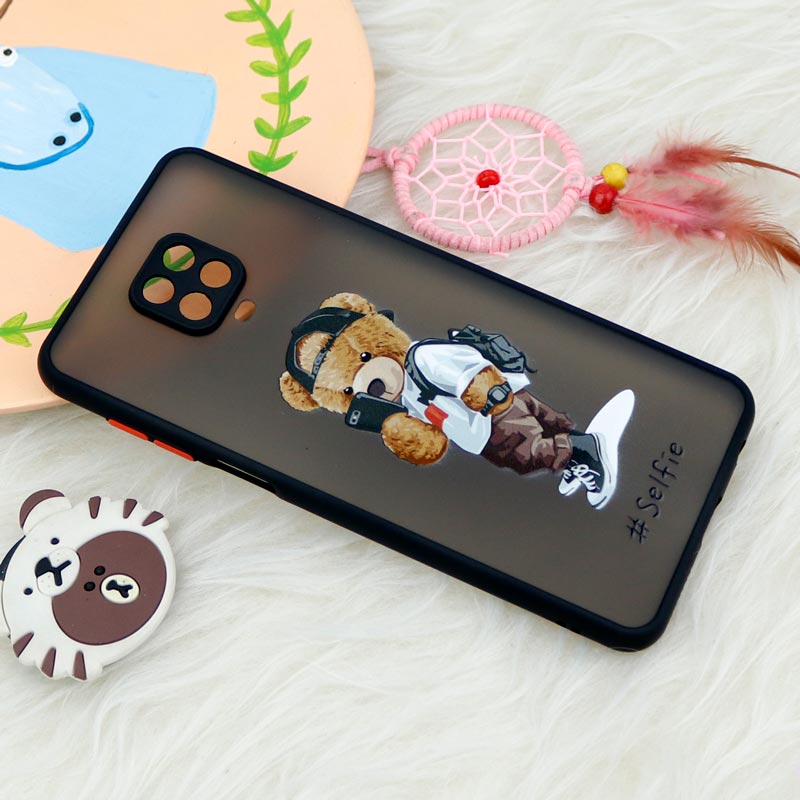 قاب PC مات محافظ لنزدار طرحدار Xiaomi Redmi Note 9 Pro