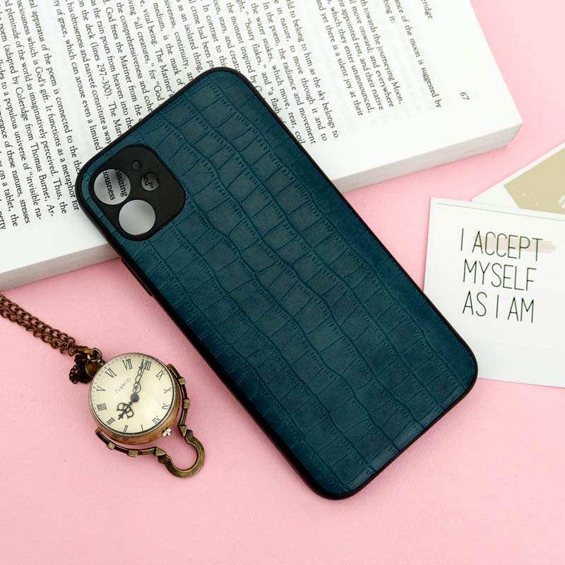 قاب محافظ لنزدار چرمی کروکودیل iPhone 11
