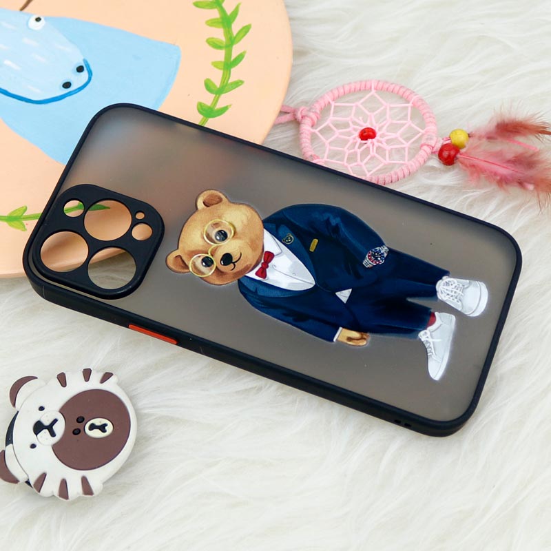 قاب PC مات محافظ لنزدار طرحدار iPhone 13 Pro Max