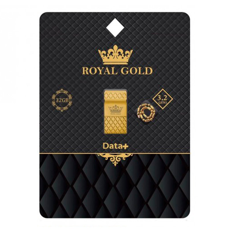 فلش 32 گیگ دیتا پلاس Data+ Royal Gold USB3.2