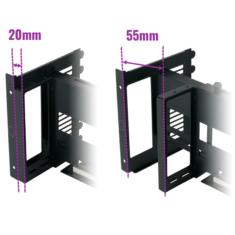 کابل و براکت نصب عمودی کارت گرافیک Cooler Master MCA-U000R-KFVK01 Ver.2