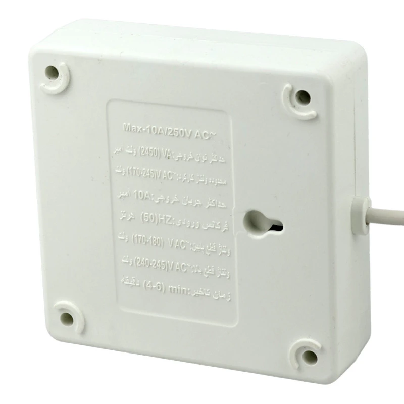 محافظ برق یخچال و فریزر 2 خانه الکتروفاز با کابل 1٫5 متری Electrofaz 2002