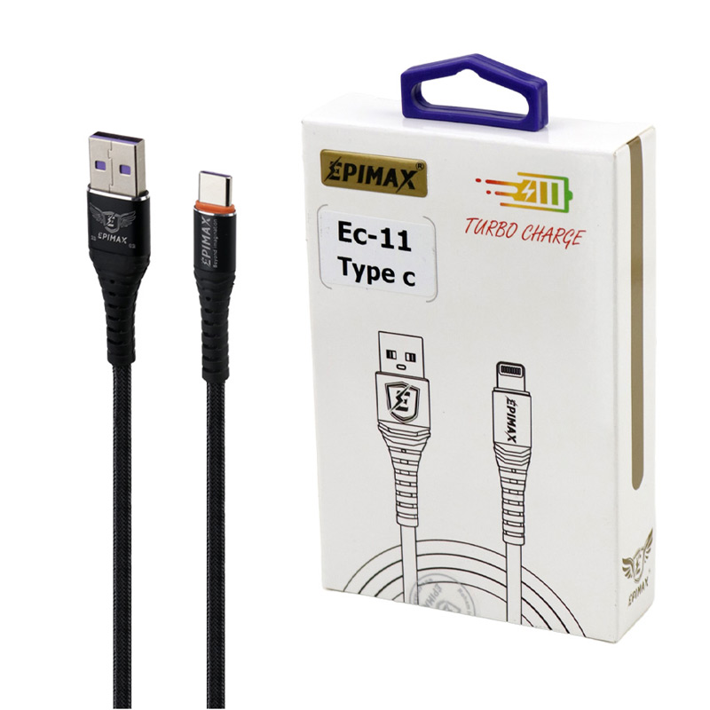 کابل تایپ سی فست شارژ Epimax EC-11 5A 1.2m