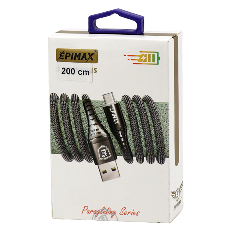 کابل میکرو یو اس بی فست شارژ Epimax EC-13 5A 2m