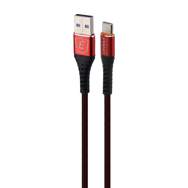 کابل تایپ سی فست شارژ Epimax EC-14 5A 2m