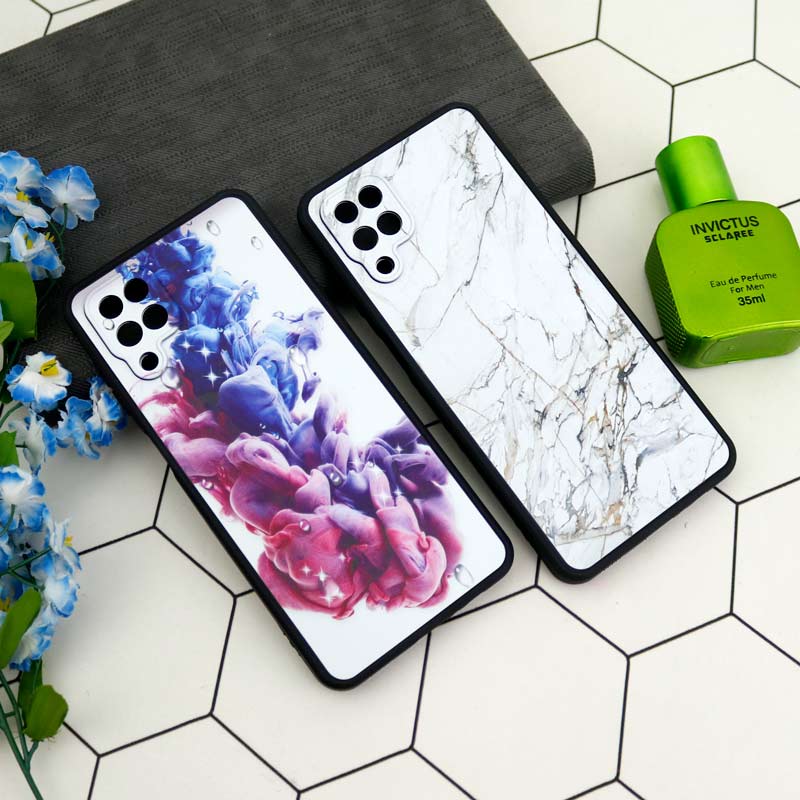 قاب فانتزی برجسته طرح سنگی Samsung Galaxy A12