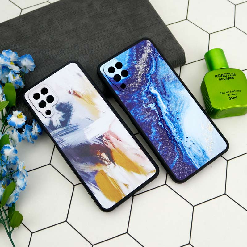 قاب فانتزی برجسته طرح سنگی Samsung Galaxy A12