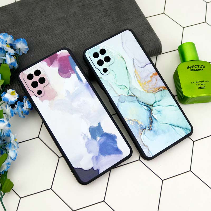 قاب فانتزی برجسته طرح سنگی Samsung Galaxy A12