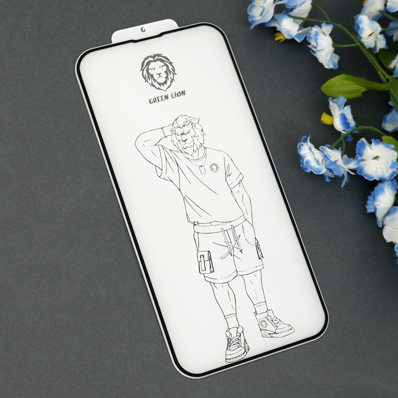 گلس تمام چسب +Green Lion Silicone آیفون iPhone 13 Pro Max