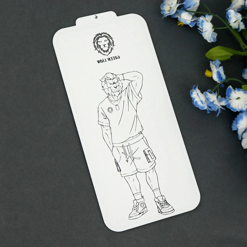 گلس تمام چسب +Green Lion Silicone آیفون iPhone 13 Pro Max