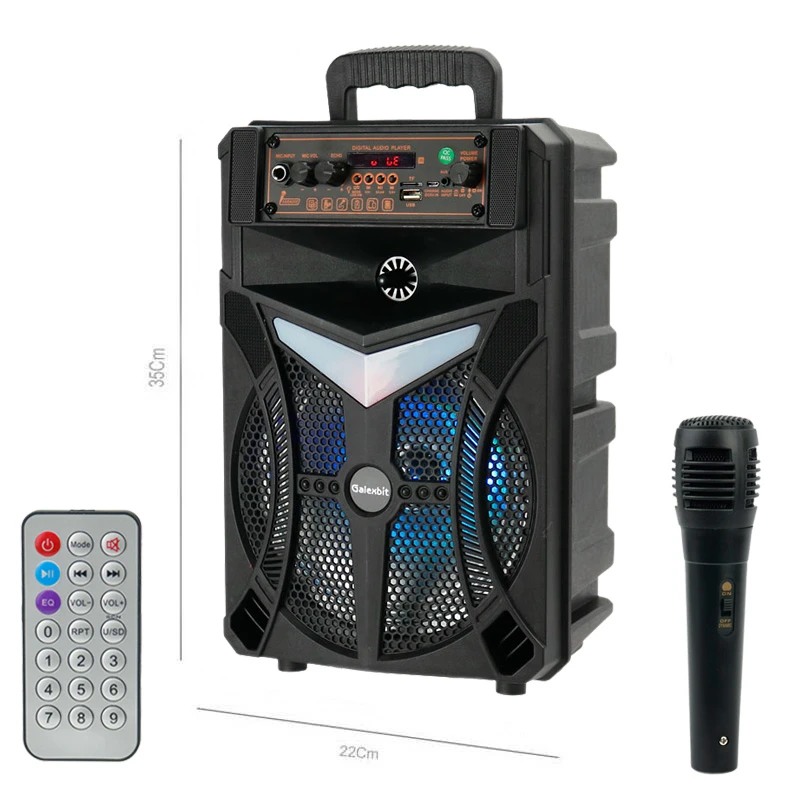 اسپیکر بلوتوثی گلکس بیت GS-13 + میکروفون و ریموت کنترل