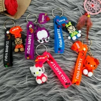 جاکلیدی سیلیکونی عروسکی + بند آویز سری B