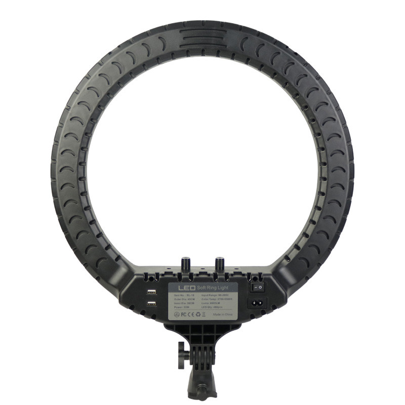 رینگ لایت پایه دار ″LED Soft Ring Light RL-18