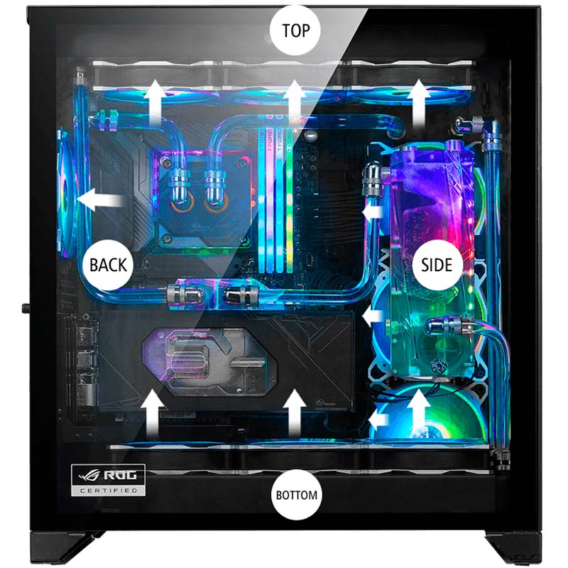 کیس کامپیوتر لیان لی LIAN LI PC-O11D XL ROG ARGB
