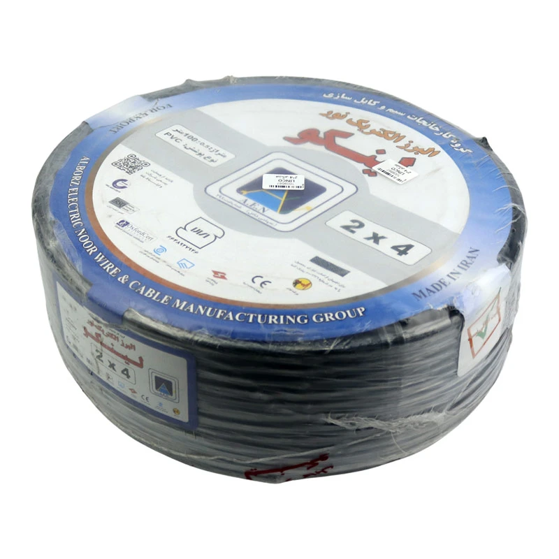 کابل برق مسی لینکو LINCO PVC 2*4 100m