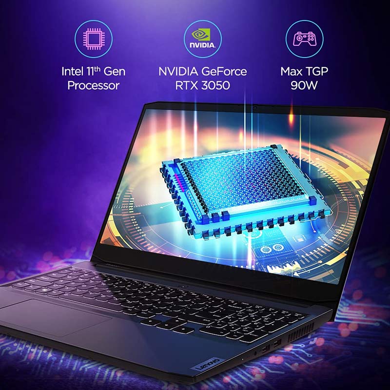 لپ تاپ Lenovo IdeaPad Gaming 3 Core i7 (11370H) 16GB 1TB+256GB SSD NVIDIA 4GB 15.6″ FHD