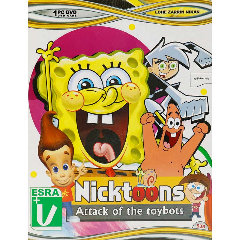 Nicktoons Attack of the Toybots PC 1DVD لوح زرین