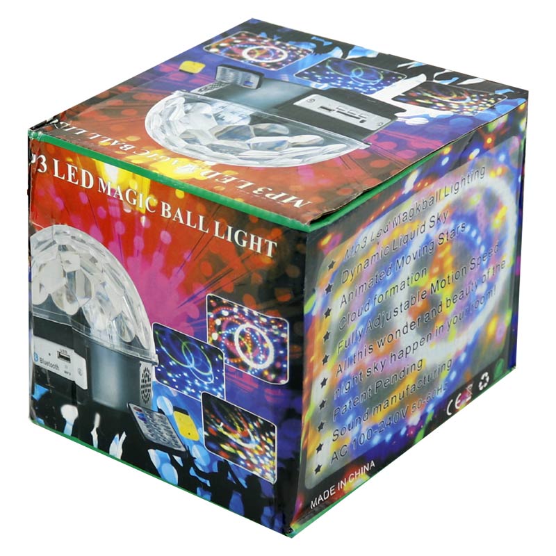 لامپ LED اسپیکر دار بلوتوثی و فلش خور MP3 LED Magic Ball Light + ریموت کنترل