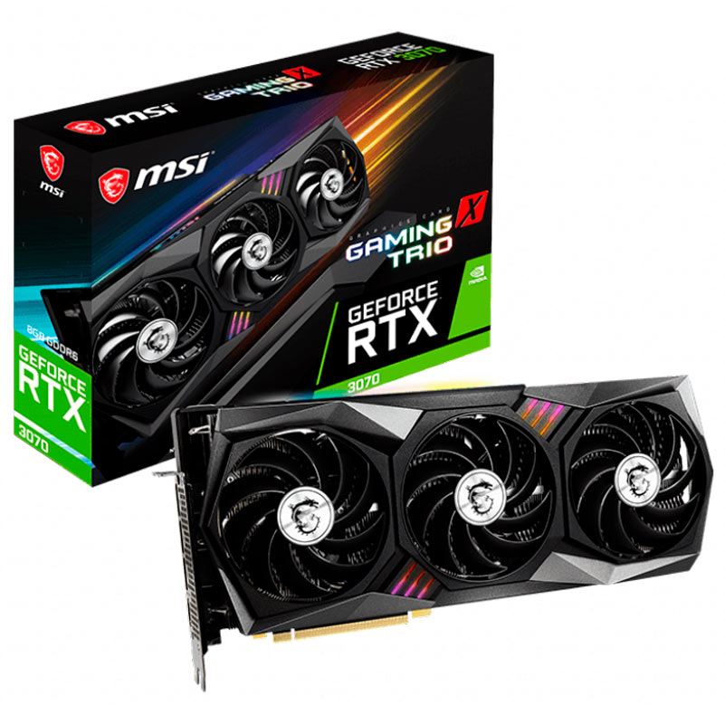 کارت گرافیک MSI GAMING X TRIO GeForce RTX3070 8GB GDDR6 256Bit