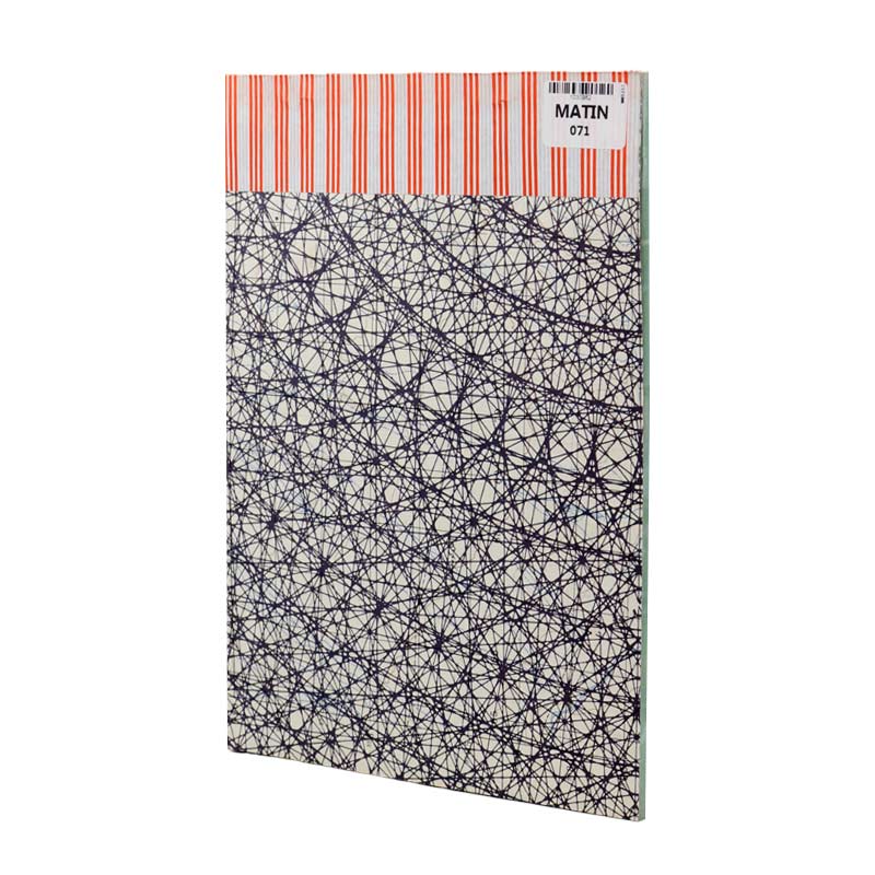 فاکتور فروش دو برگی طرحدار رنگی Matin 170*238mm کد 071