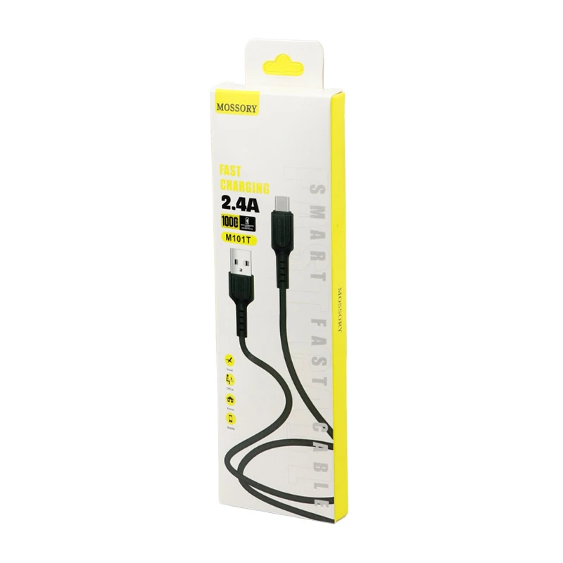 کابل تایپ سی فست شارژ 2.4 آمپر Mossory M101T طول 1 متر