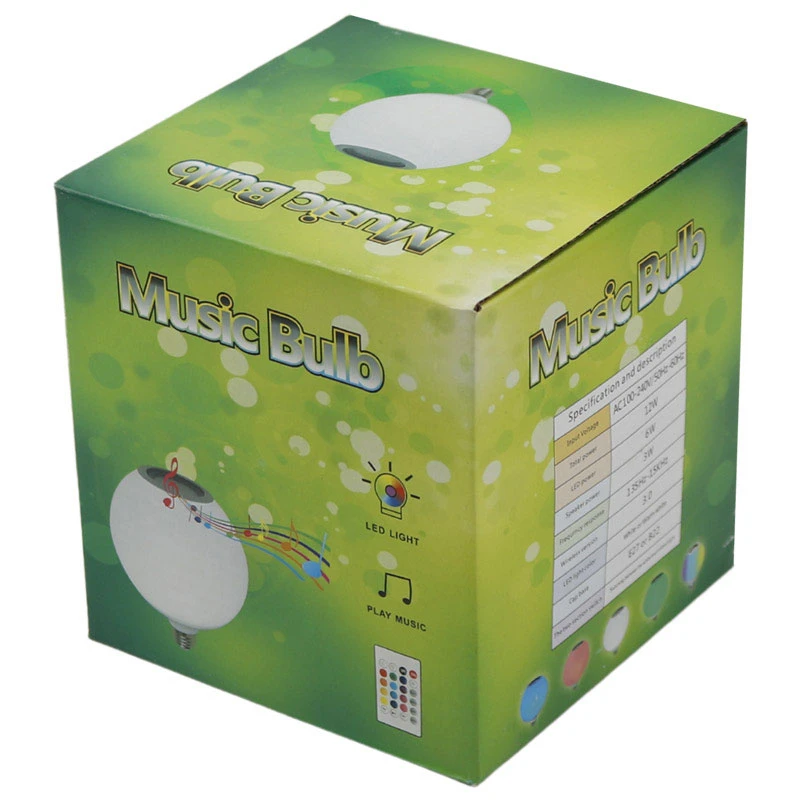 لامپ اسپیکر دار بلوتوثی 12 وات Music Bulb RGB پایه E27 + ریموت کنترل