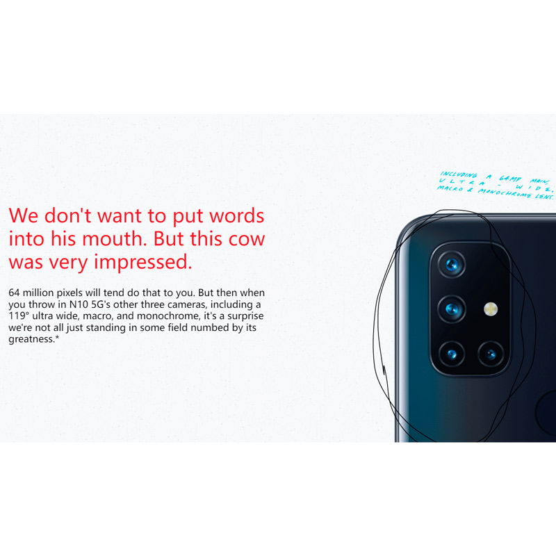 گوشی موبایل وان پلاس OnePlus Nord N10 5G Dual Sim ظرفیت 128 گیگابایت و رم 6 گیگابایت