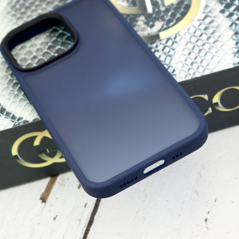 قاب ضربه گیر پشت مات Q Series آیفون iPhone 13 Pro سرمه ای