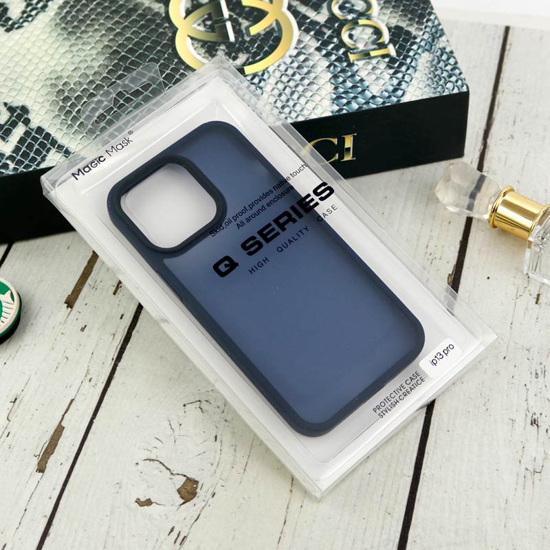 قاب ضربه گیر پشت مات Q Series آیفون iPhone 13 Pro سرمه ای