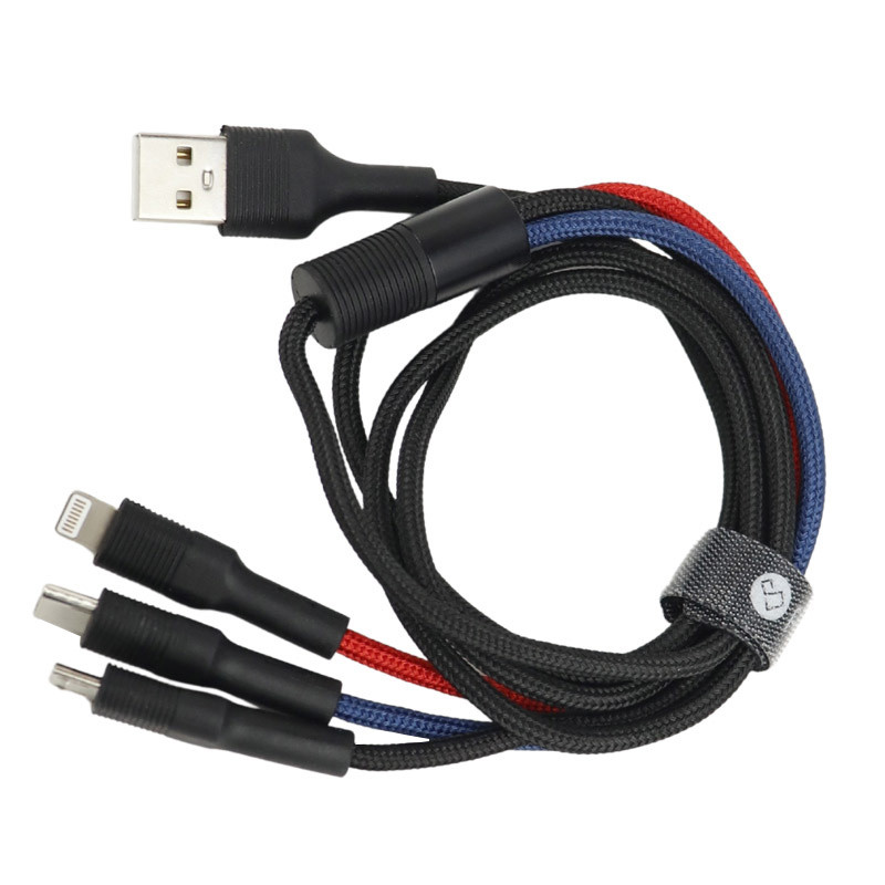کابل 3 سر فست شارژ ProOne PCC280 2.4A 1m