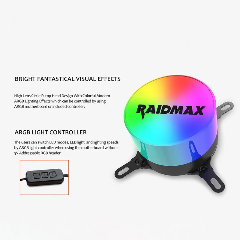 فن خنک کننده CPU ریدمکس RaidMax TORNADO LC360 ARGB
