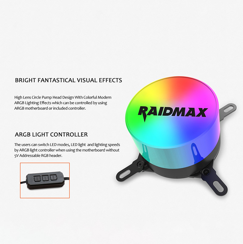 فن خنک کننده CPU ریدمکس RaidMax TORNADO LC360 ARGB