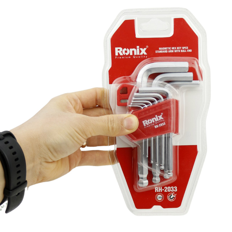 ست آچار آلن ستاره ای 9 عددی رونیکس Ronix RH-2033