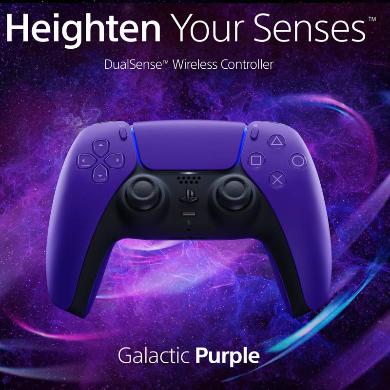 دسته بازی بی سیم SONY PlayStation 5 DualSense Galactic Purple