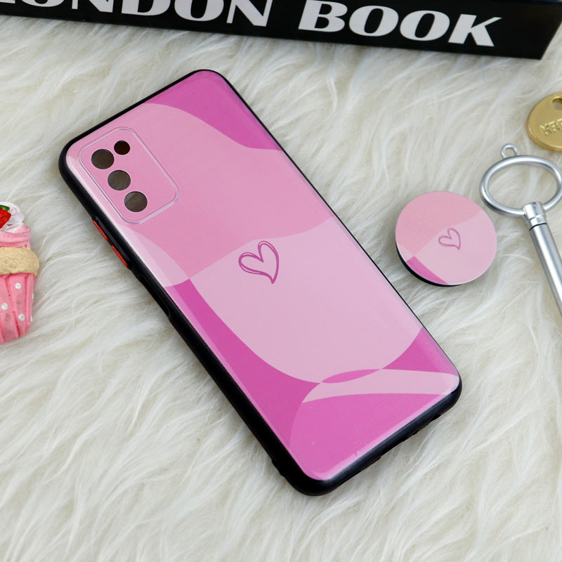 قاب فانتزی طرحدار محافظ لنزدار + پاپ سوکت Samsung Galaxy A03s / A02s سری T