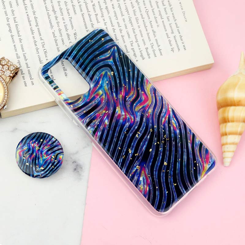 قاب طرحدار رزینی پاپ سوکت دار Samsung Galaxy A03s / A02s