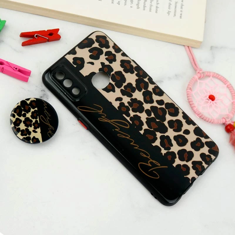 قاب فانتزی طرحدار محافظ لنزدار + پاپ سوکت Samsung Galaxy A10s سری T
