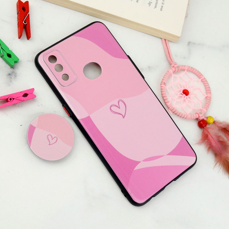 قاب فانتزی طرحدار محافظ لنزدار + پاپ سوکت Samsung Galaxy A10s سری T