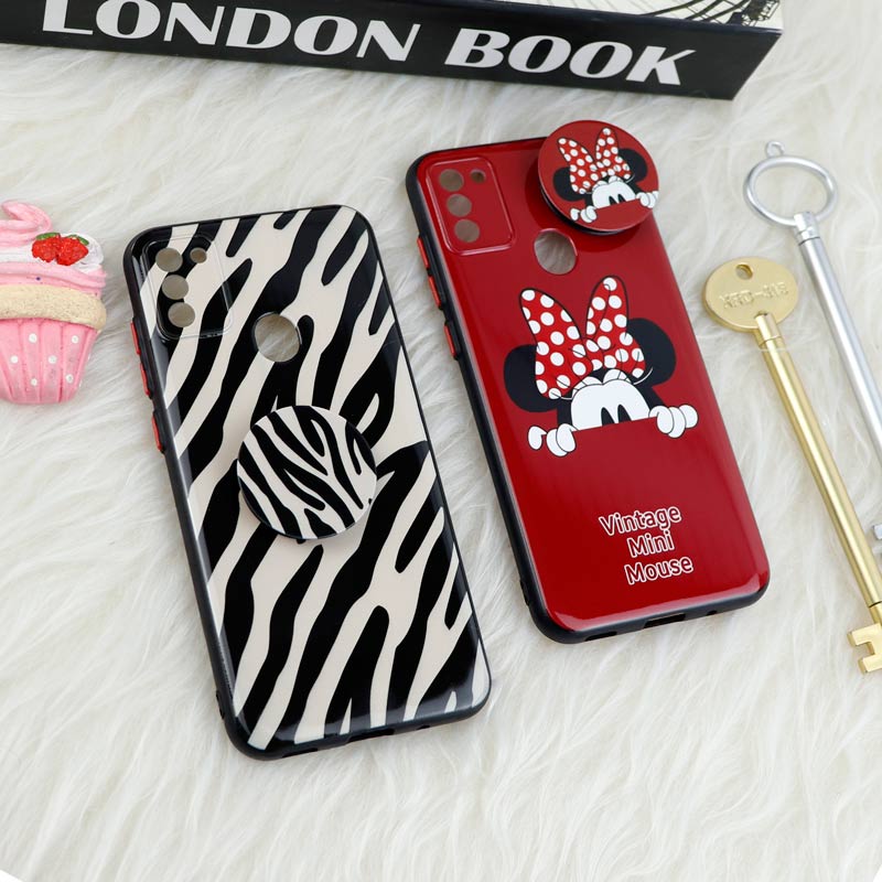 قاب فانتزی طرحدار محافظ لنزدار + پاپ سوکت Samsung Galaxy A11 سری T