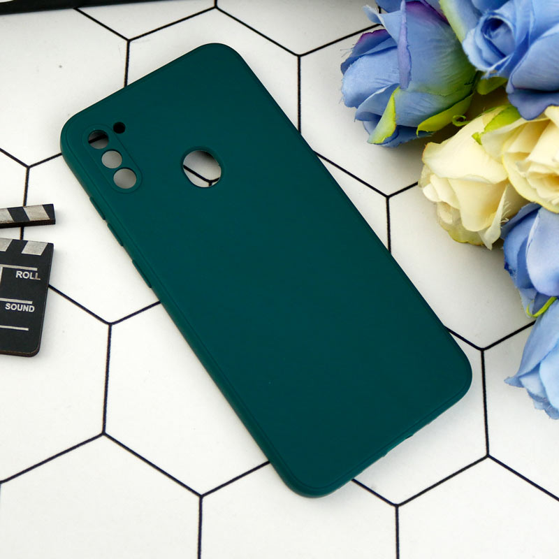 قاب طرح سیلیکونی داخل موکت محافظ لنزدار Samsung Galaxy A11