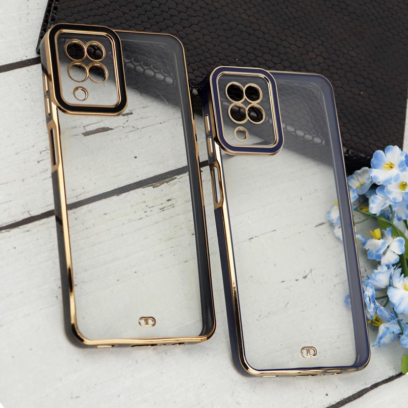 قاب Space سامسونگ Galaxy A12 / M12 دور رنگی محافظ لنزدار