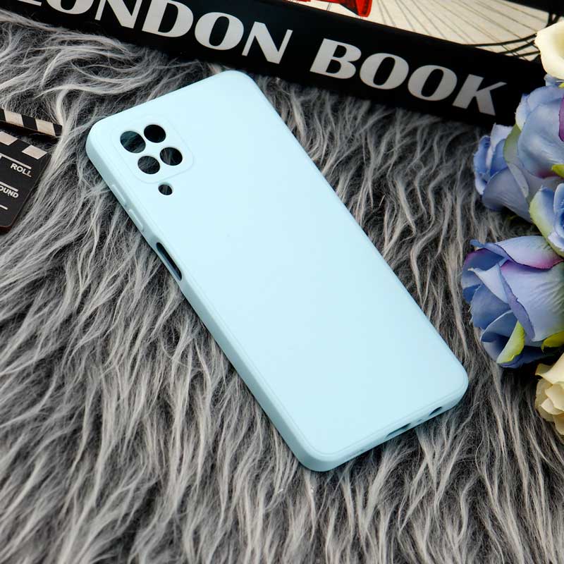 قاب طرح سیلیکونی داخل موکت محافظ لنزدار Samsung Galaxy A12